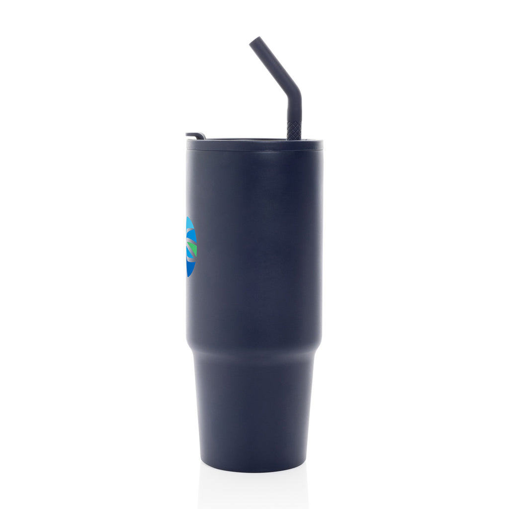 Embrace Recycled Stainless Steel Tumbler, 900 ml - Navy - View 6