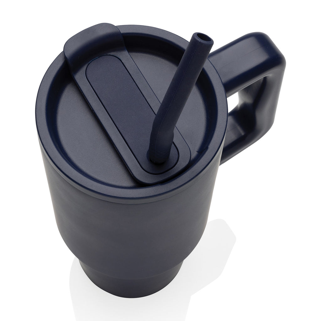 Embrace Recycled Stainless Steel Tumbler, 900 ml - Navy - View 7