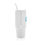 Embrace Recycled Stainless Steel Tumbler, 900 ml - White - View 4