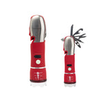 Emergency COB Flashlight and Multi-Tool - Red - Laser
