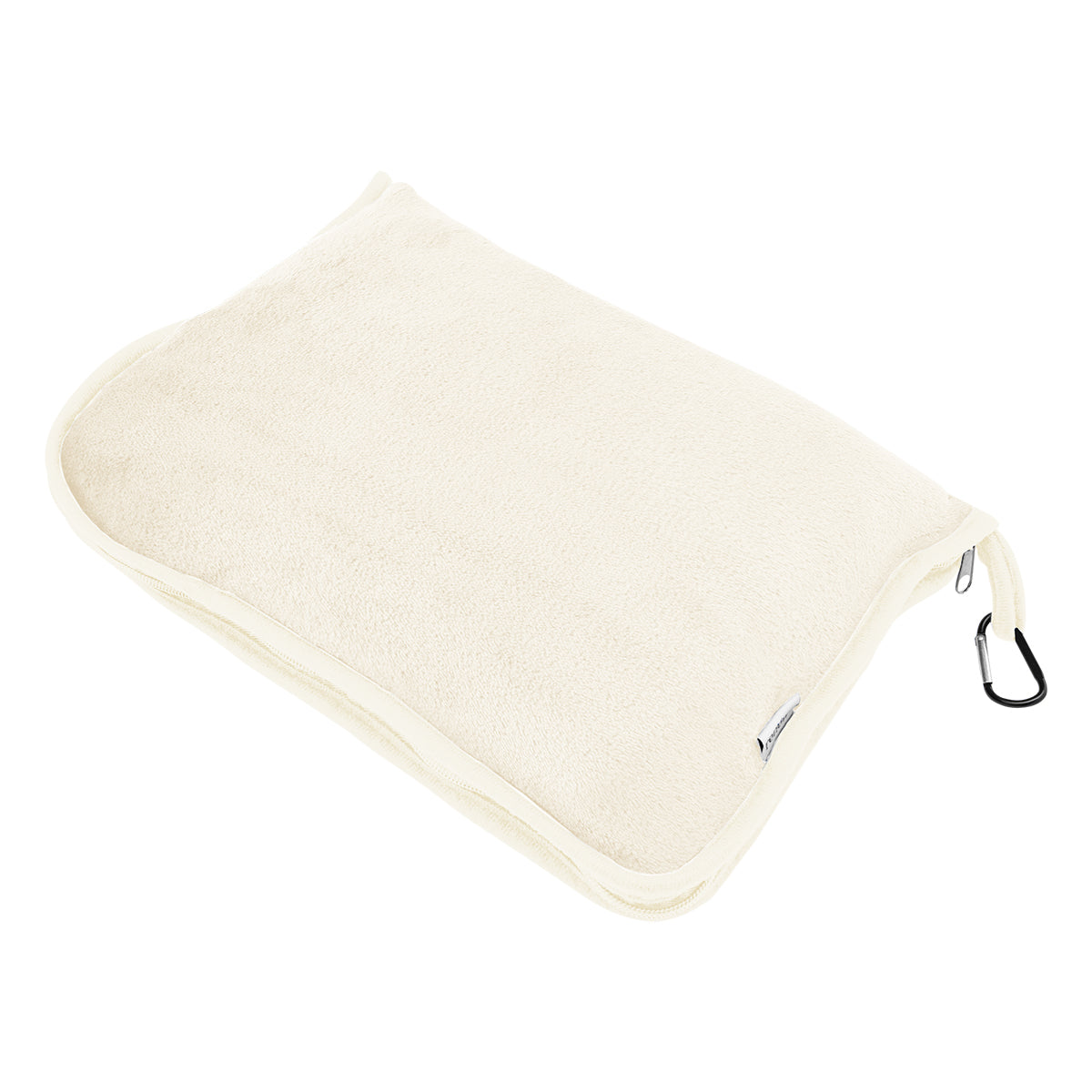 En Route Travel Blanket with Pillow Pouch - Cream - Angle