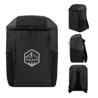Endeavor Cooler Backpack for 15 Cans - Black - Silk Screen