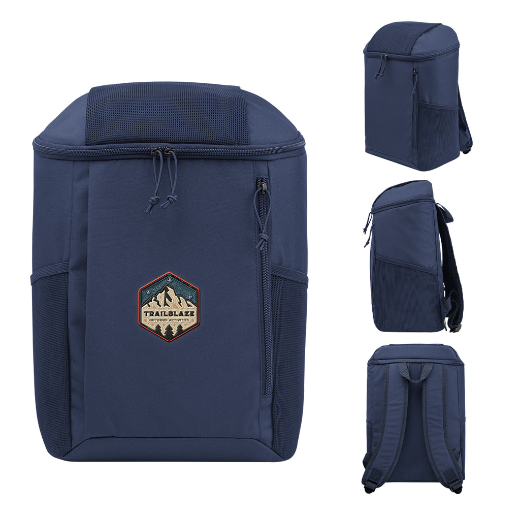 Endeavor Cooler Backpack for 15 Cans - Navy - Embroidery
