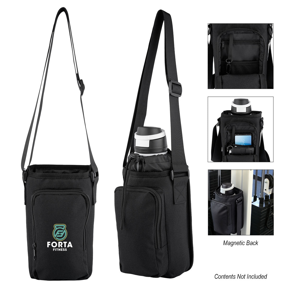 Endurance Drawstring Bottle Bag, Magnetic