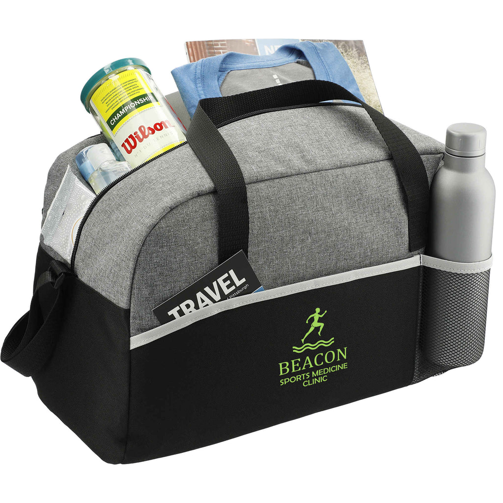 Energy Sport Duffel Bag, 17 Inches Embroidery - Graphite - Propped