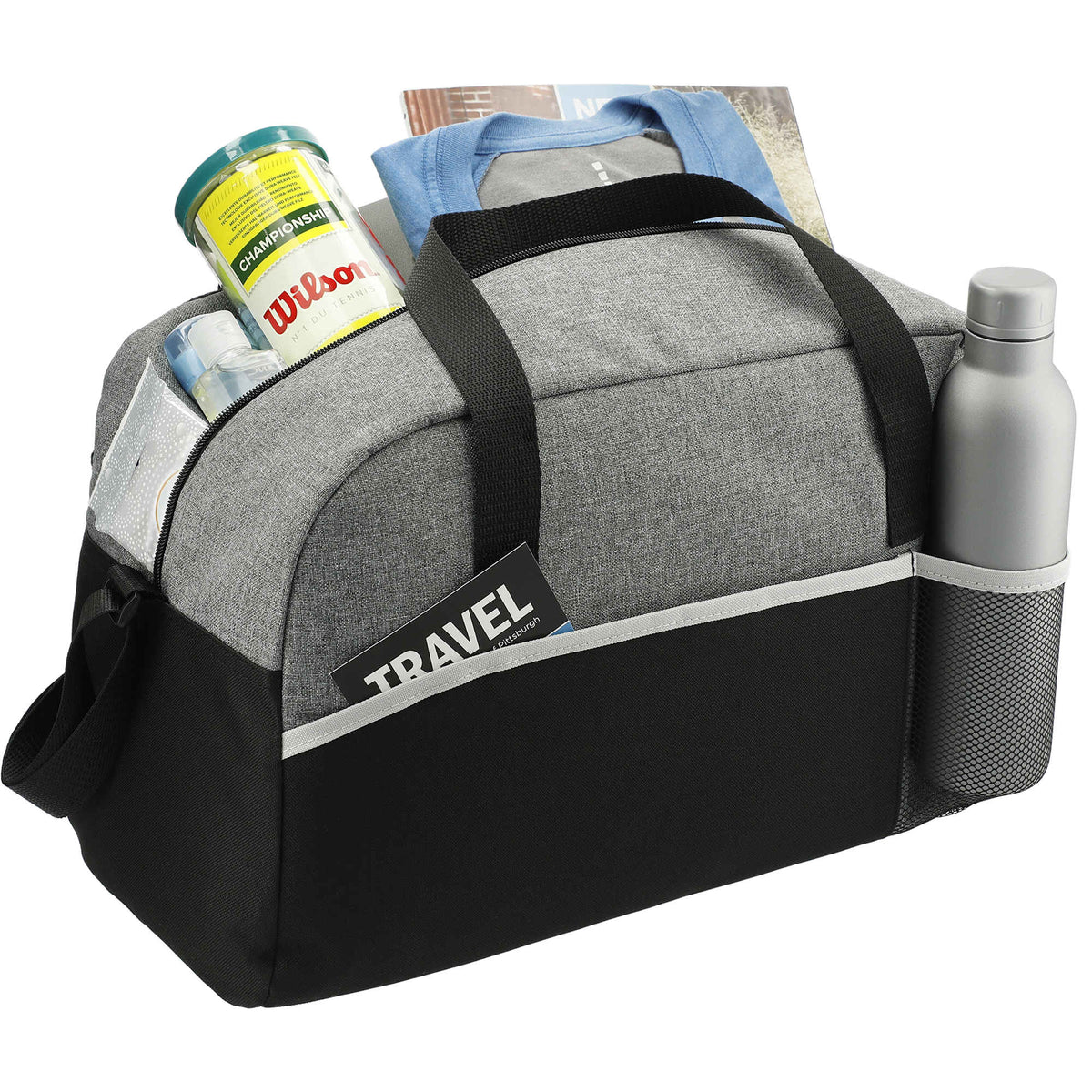 Energy Sport Duffel Bag, 17 Inches Full Color - Graphite - Propped 2