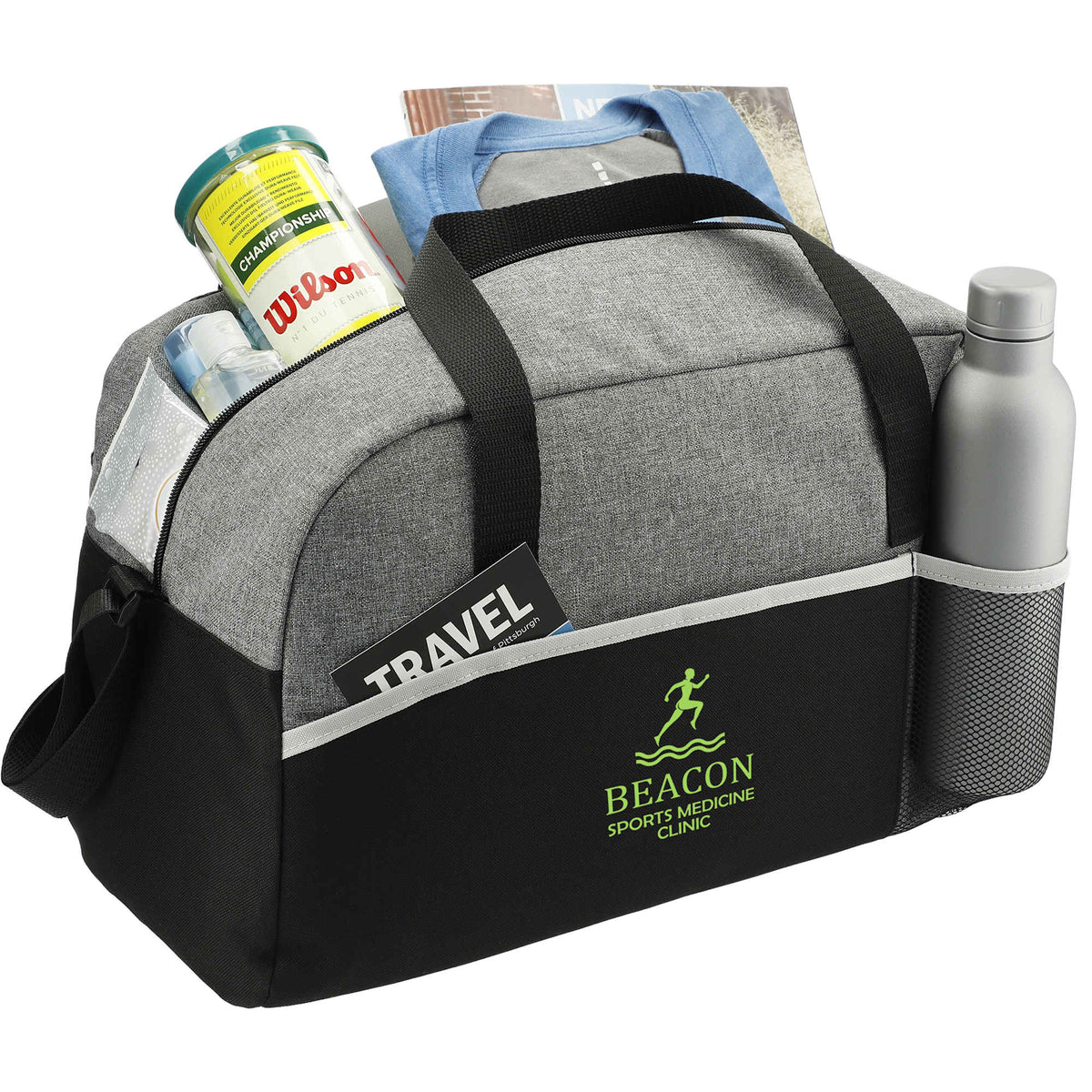 Energy Sport Duffel Bag, 17 Inches - Graphite - Propped