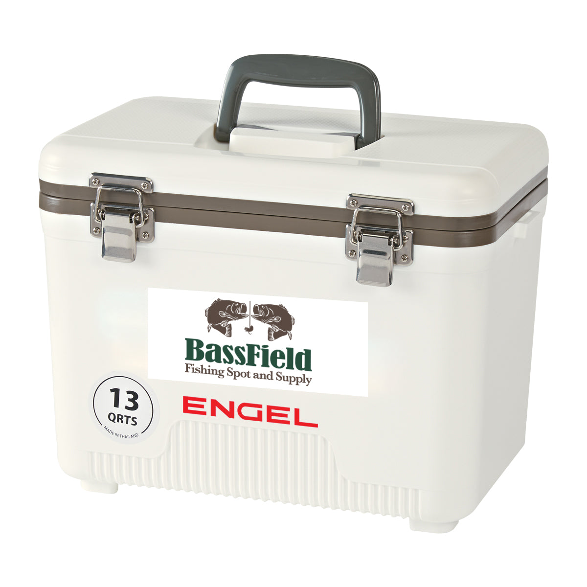 Engel Cooler, Small, 13 Quart - White - Full Color on a White Label