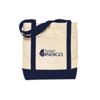 Ensign Cotton Boat Bag with Snap Closure - Navy Blue - View 1
