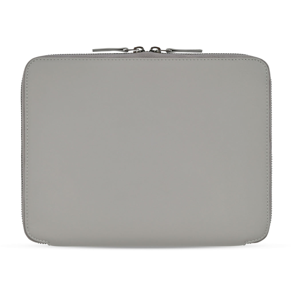 Envoy Executive Zip Padfolio in Top Grain Leather Debossing - Taupe - View 2