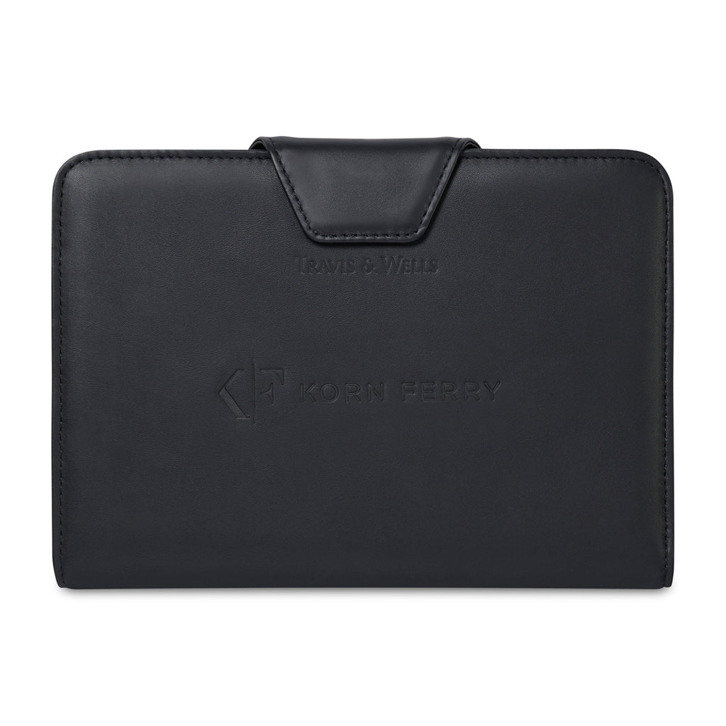 Envoy Junior Leather Padfolio with Magnetic Close - Black - View 1