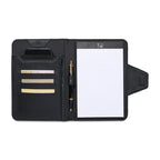 Envoy Junior Leather Padfolio with Magnetic Close - Black - View 3
