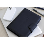 Envoy Junior Leather Padfolio with Magnetic Close - Black - View 4