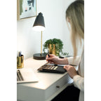 Envoy Junior Leather Padfolio with Magnetic Close - Black - View 7