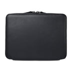 Envoy Junior Tech Folio in Top Grain Leather Embroidery - Black - View 3