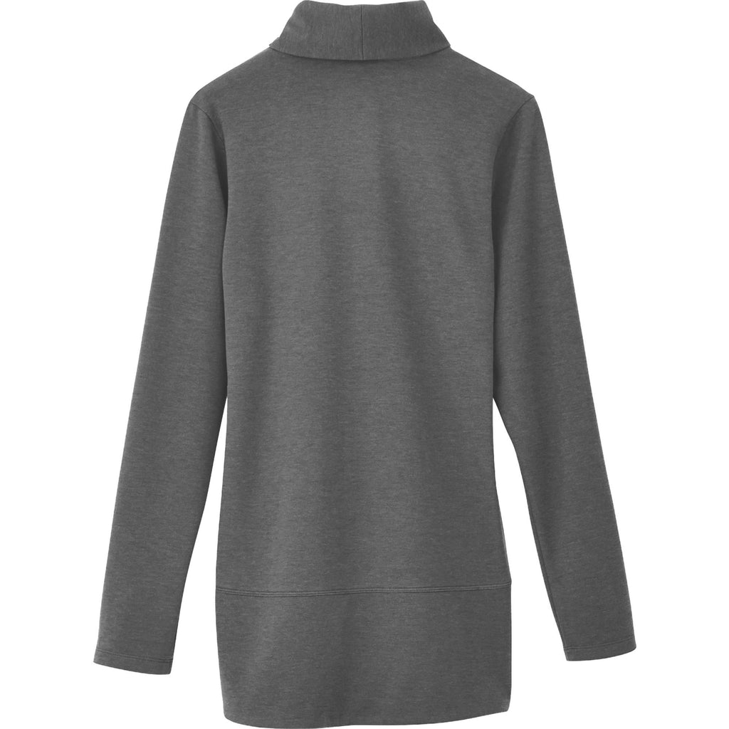 Equinox Shawl Collar Knit Cardigan for Women Transfer - Heather Dark Charcoal - Back Flat 2