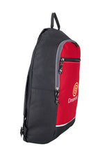 Essence Polyester Backpack with Front Zip Pocket Transfer - Red - View 5