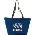 Essential Convention Tote with Zip Top Embroidery - Navy - Front