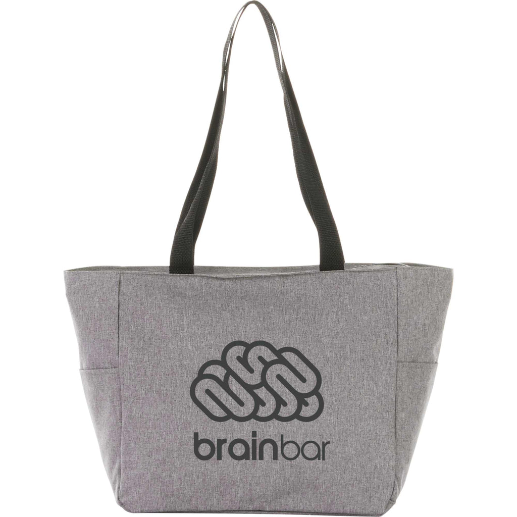 Essential Convention Tote with Zip Top Full Color - Graphite - Front