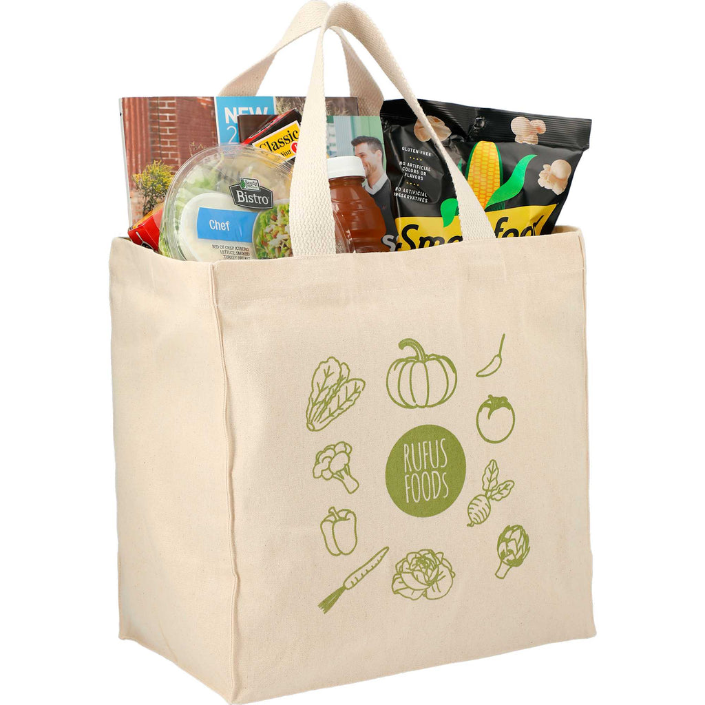 Essential Cotton Grocery Tote, 8 oz Transfer - Natural - Photo
