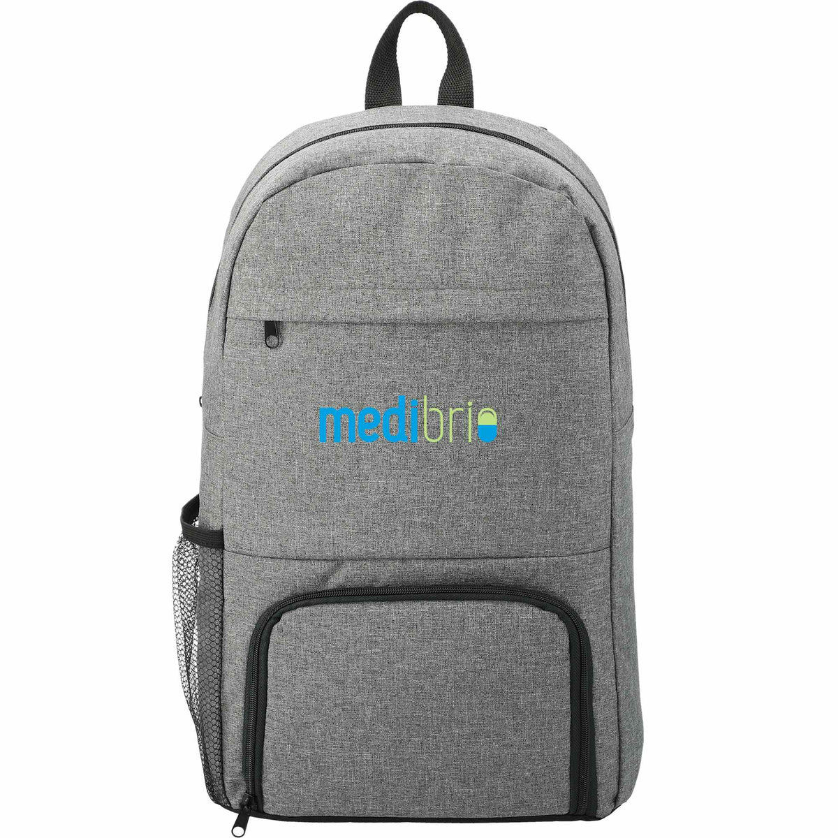 Essential Laptop Backpack with Insulated Pocket, 15 Inches Full Color - Graphite - Front