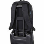 Essential Recycled Travel Backpack with Flat-Opening Main Transfer - Black - Detail 6