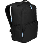Essential Recycled Travel Backpack with Flat-Opening Main Transfer - Black - Right Angle