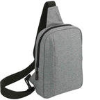 Essentials Insulated Sling Bag in Recycled Polyester Embroidery - Graphite - Right Angle 4