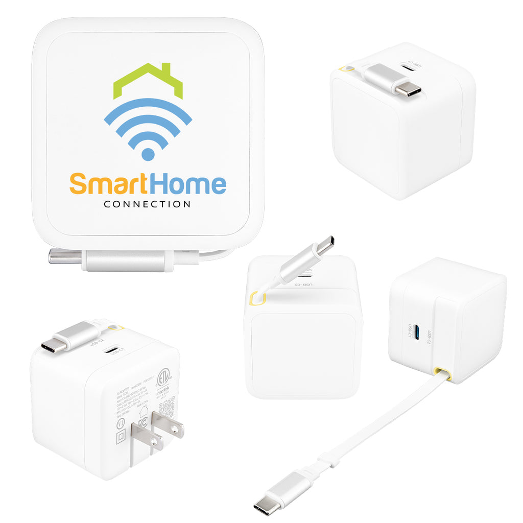 ETL Listed A/C Adapter with Retractable Cable, 35W