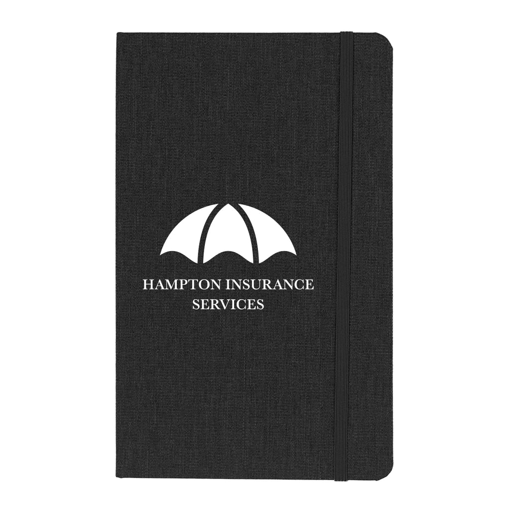 Eugene Journal in Recycled PET - Black - Silk Screen