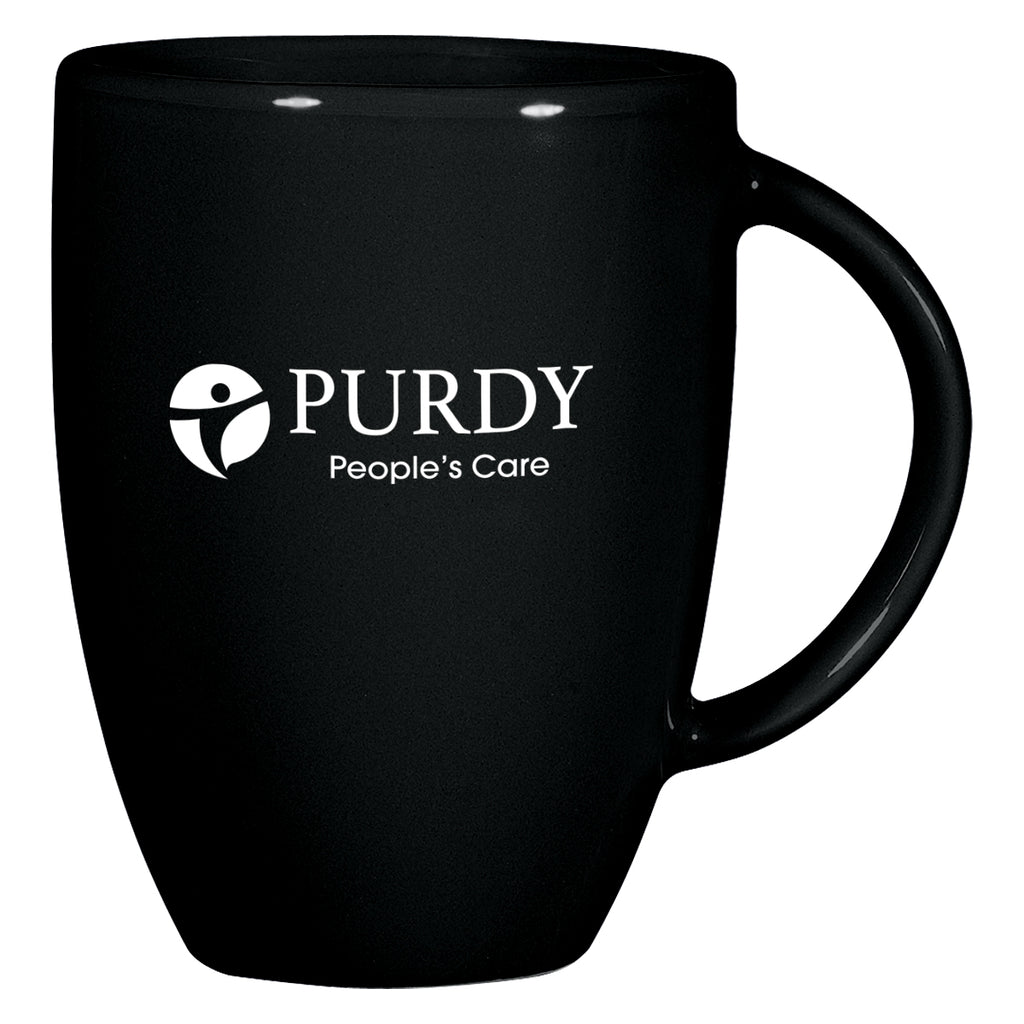 Europa Mug, 12 oz - Black - Ceramic