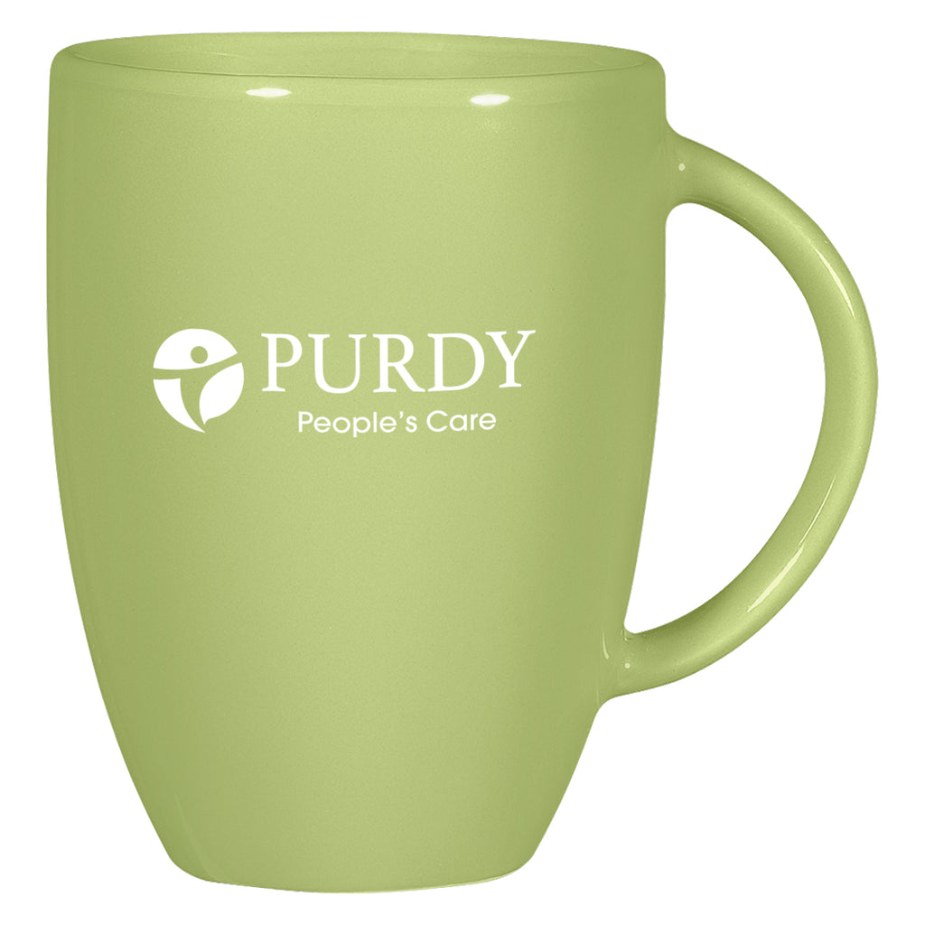 Europa Mug, 12 oz - Lime Green - Ceramic