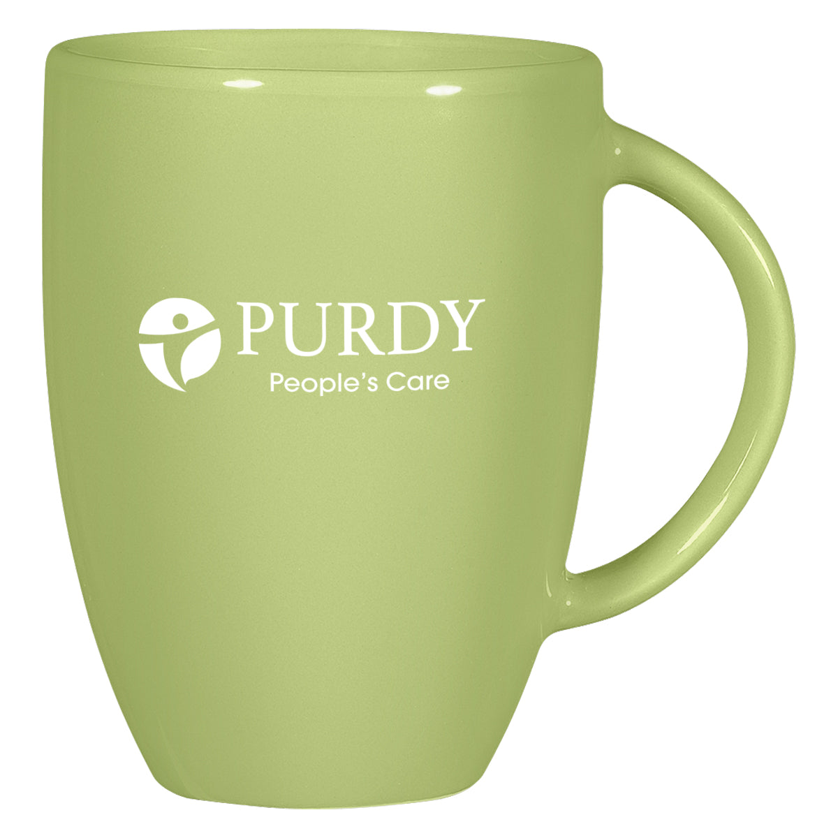 Europa Mug, 12 oz - Lime Green - Ceramic