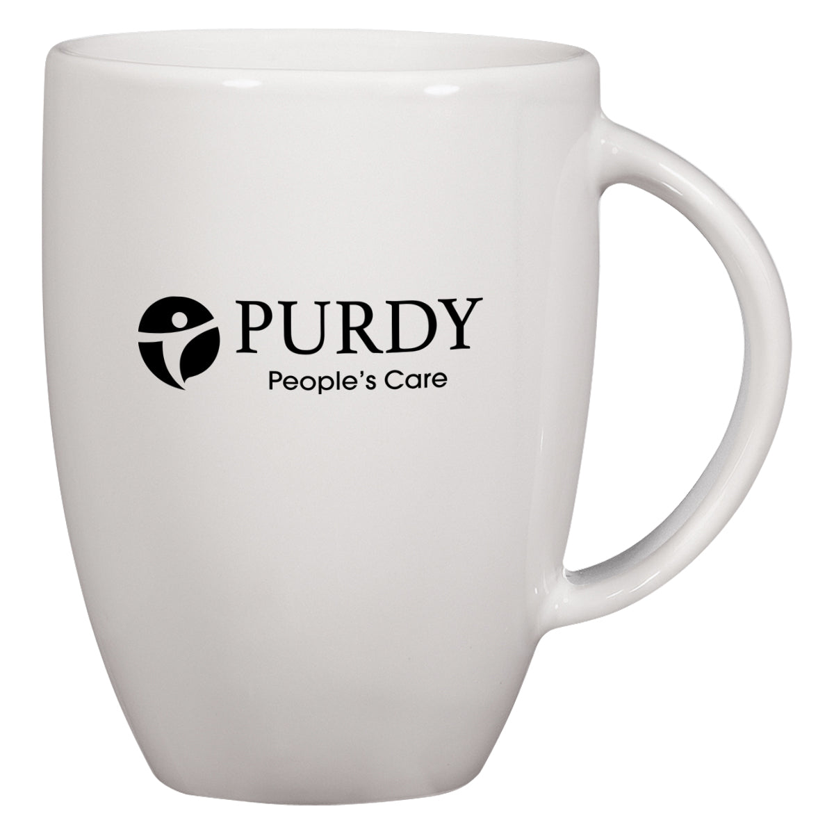 Europa Mug, 12 oz - White - Ceramic