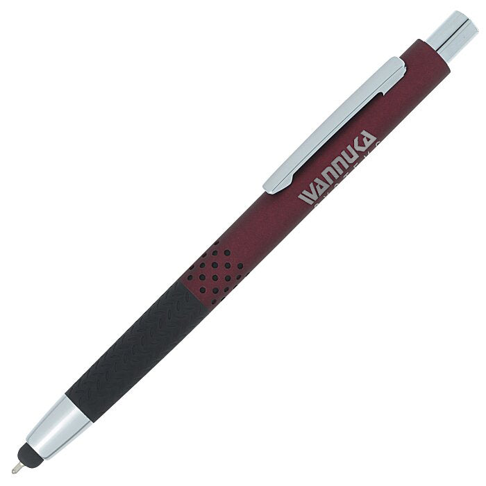 Eva Pen with Stylus - Burgundy - Laser