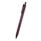 Evalyn Pen in Recycled Aluminum - Maroon - Laser Engraving