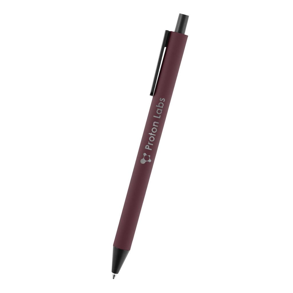 Evalyn Pen in Recycled Aluminum - Maroon - Laser Engraving