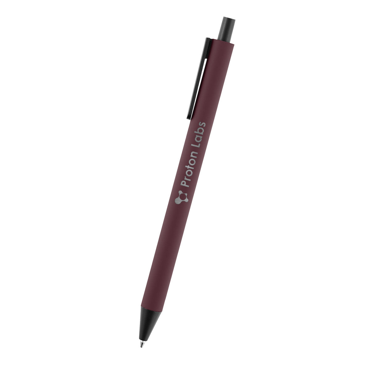 Evalyn Pen in Recycled Aluminum - Maroon - Laser Engraving