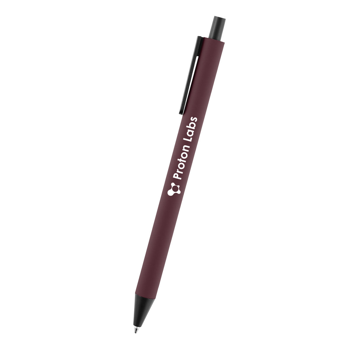 Evalyn Pen in Recycled Aluminum - Maroon - Silk Screen