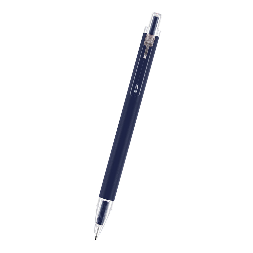 Evalyn Pen in Recycled Aluminum - Navy - Front