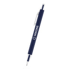 Evalyn Pen in Recycled Aluminum - Navy - Silk Screen