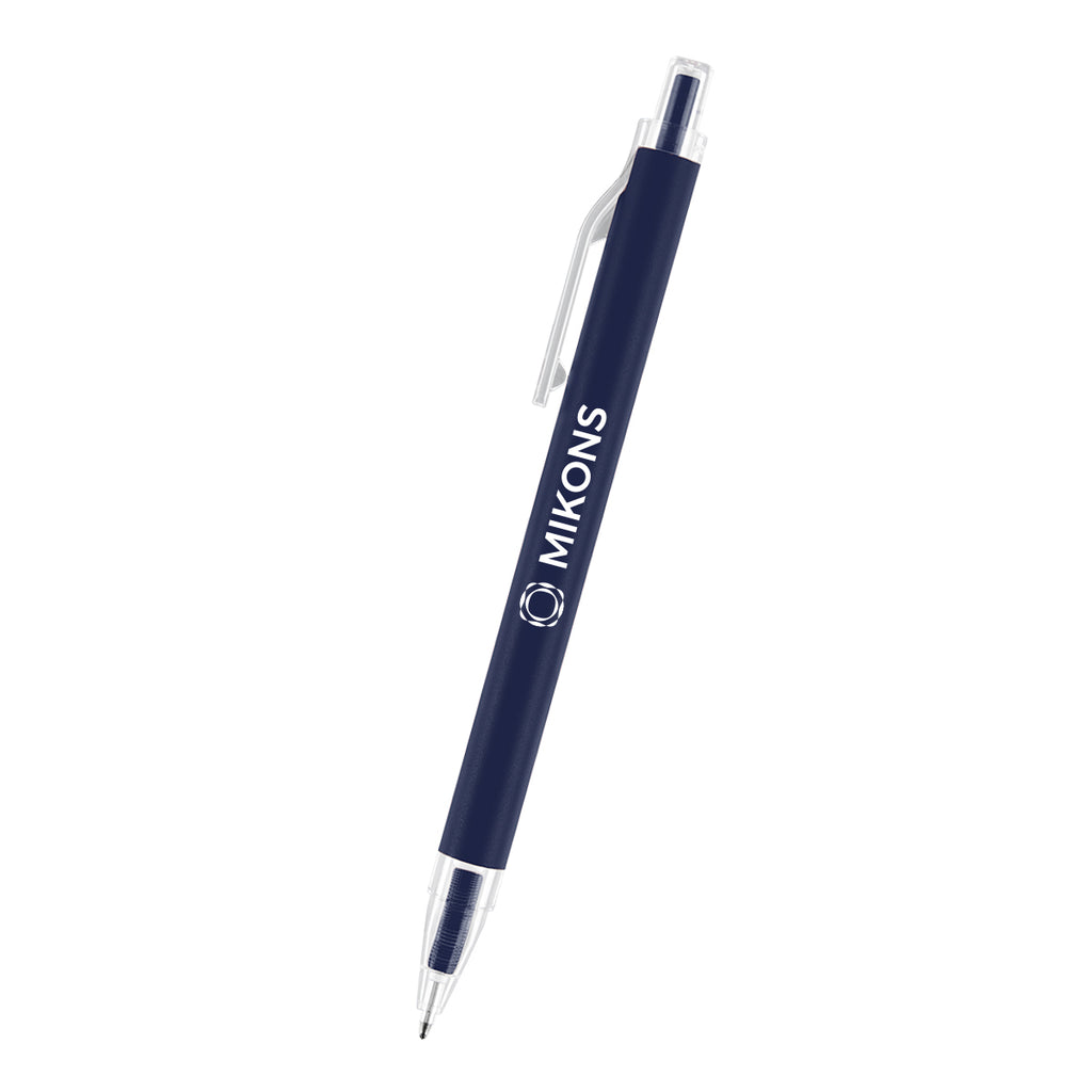 Evalyn Pen in Recycled Aluminum - Navy - Silk Screen