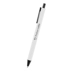 Evalyn Pen in Recycled Aluminum - White - Laser Engraving
