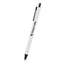 Evalyn Pen in Recycled Aluminum - White - Silk Screen
