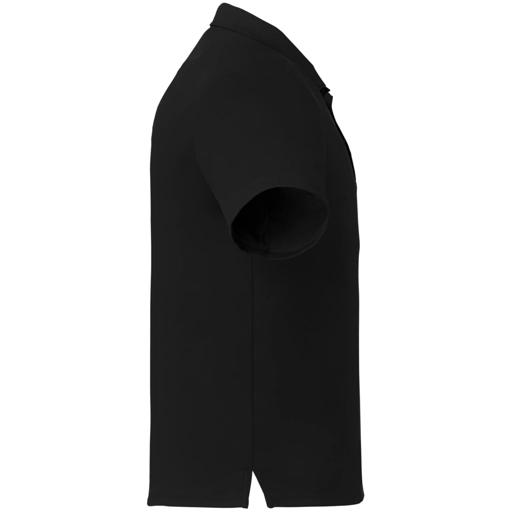 Evans Eco Recycled Performance Polo for Men Debossing - Black - Right Side