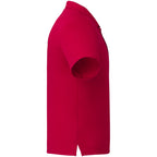 Evans Eco Recycled Performance Polo for Men Debossing - Team Red - Right Side