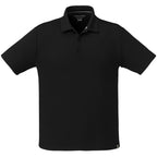 Evans Eco Recycled Performance Polo for Men Embroidery - Black - Front
