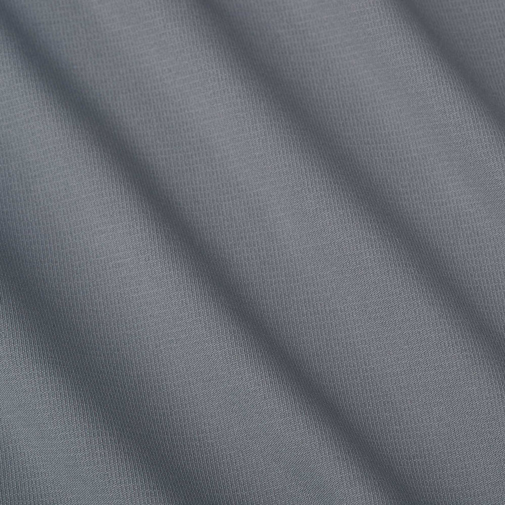 Evans Eco Recycled Performance Polo for Men Embroidery - Steel Grey - Detail Texture