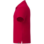 Evans Eco Recycled Performance Polo for Men Embroidery - Team Red - Left Side