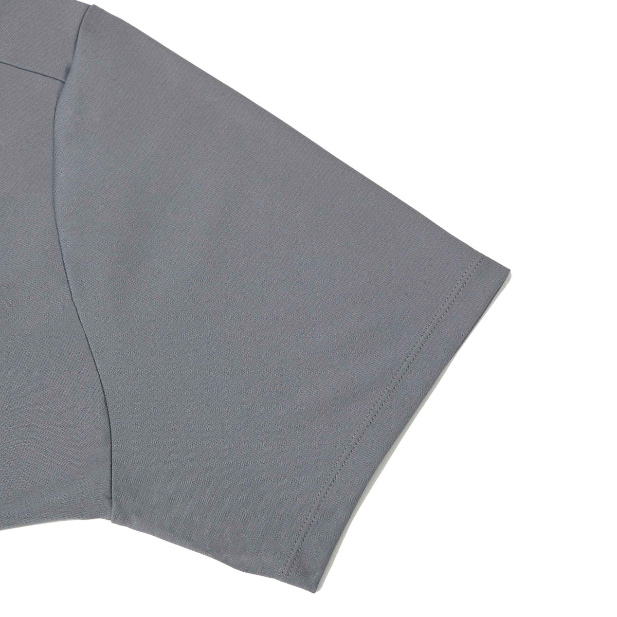 Evans Eco Recycled Performance Polo for Men Laser Engraving - Steel Grey - Detail Sleeve